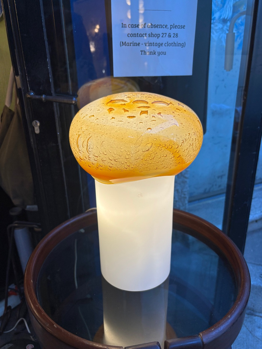 Murano Glass Table Lamp Attributed To Gino Vistosi – Italy, Mid-20th Century-photo-3