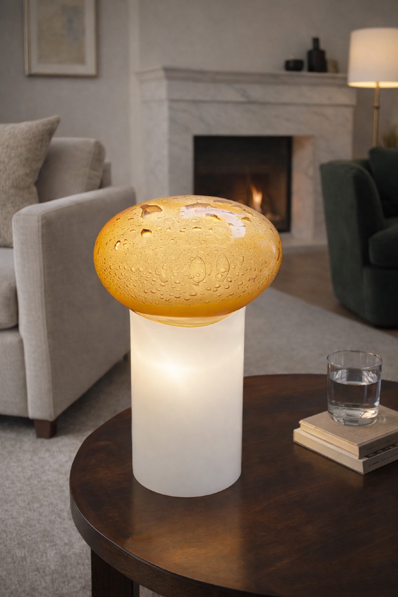 Murano Glass Table Lamp Attributed To Gino Vistosi – Italy, Mid-20th Century-photo-7