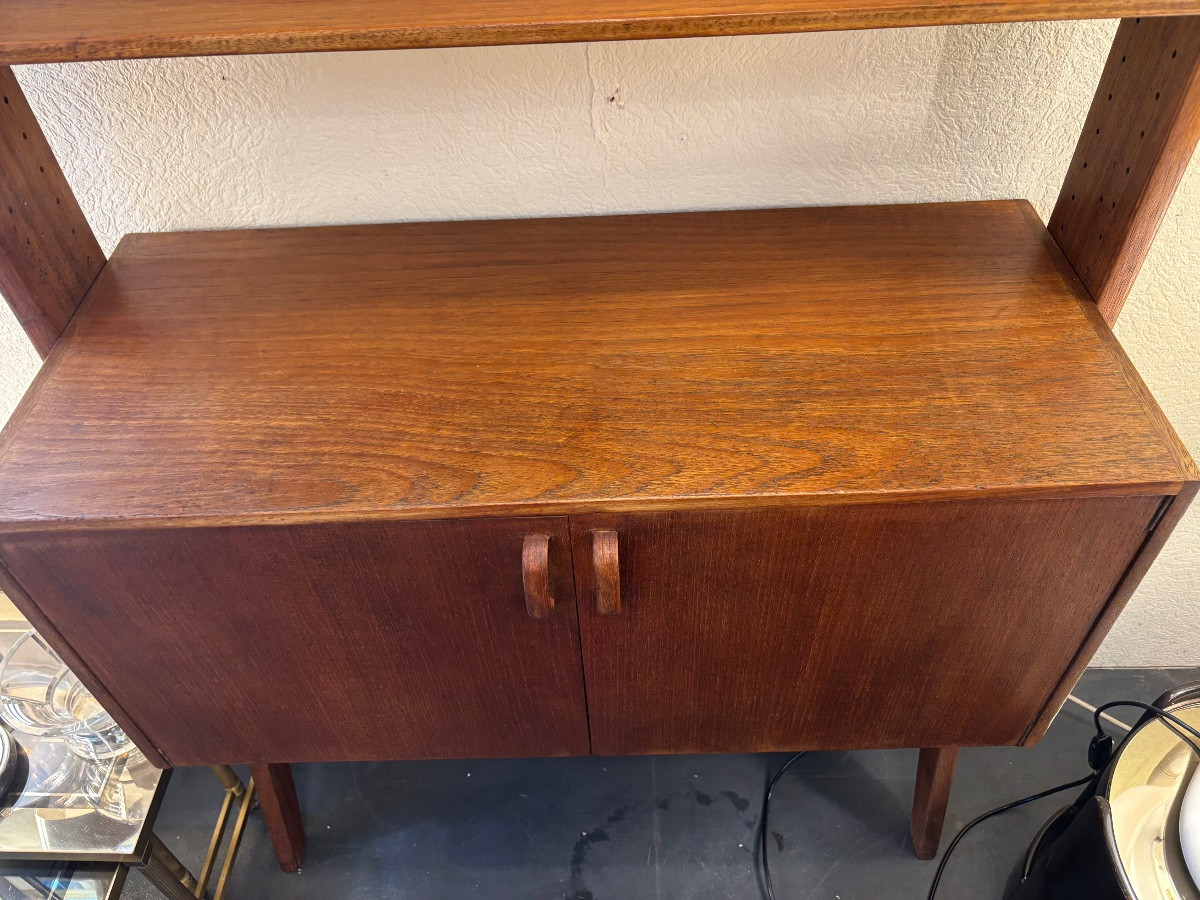 Scandinavian Teak Bookcase From The 1960s-photo-4