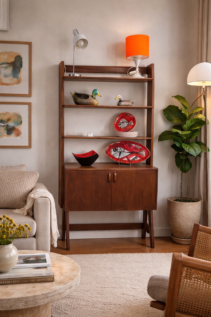 Scandinavian Teak Bookcase From The 1960s-photo-1