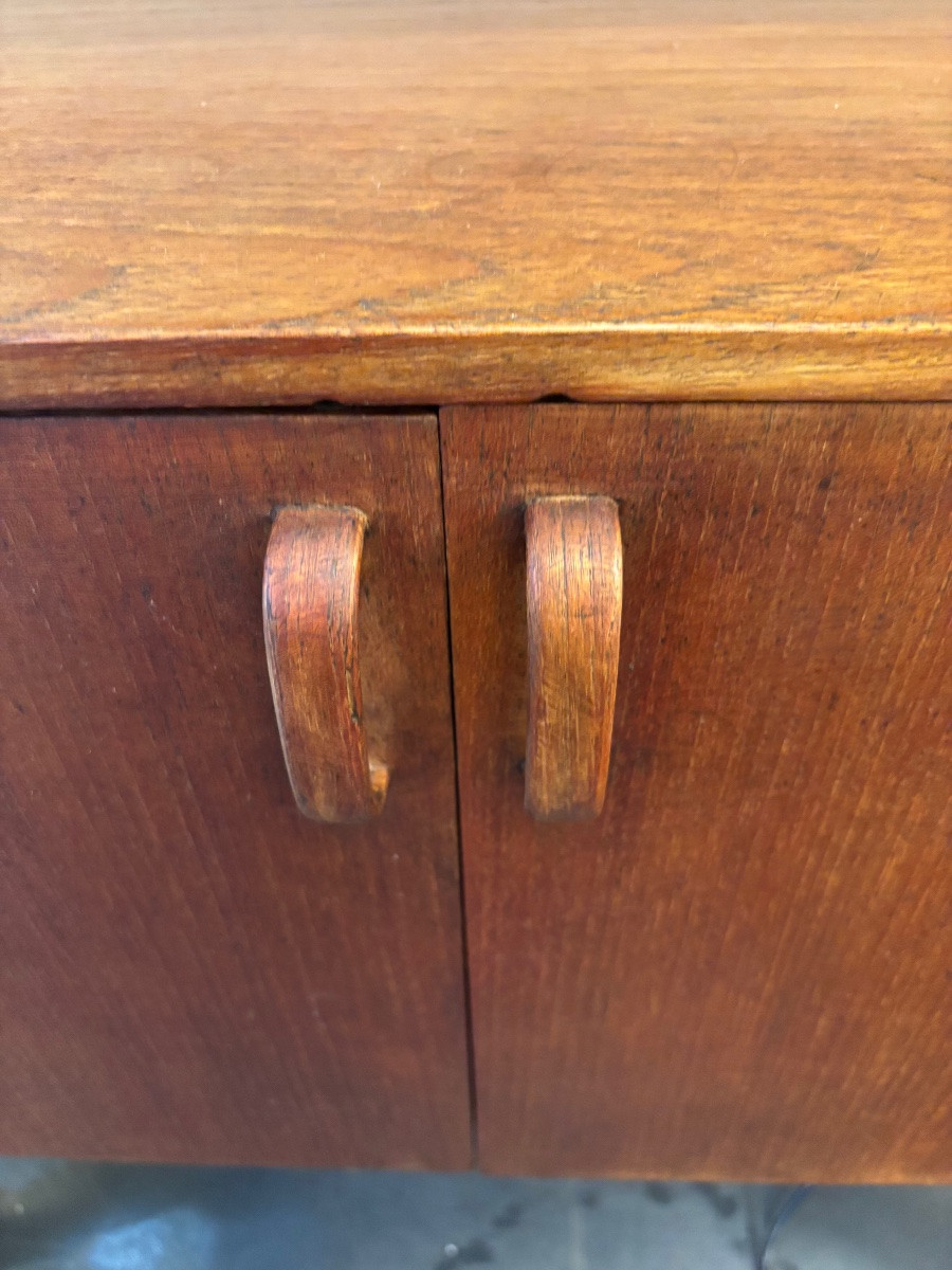Scandinavian Teak Bookcase From The 1960s-photo-5