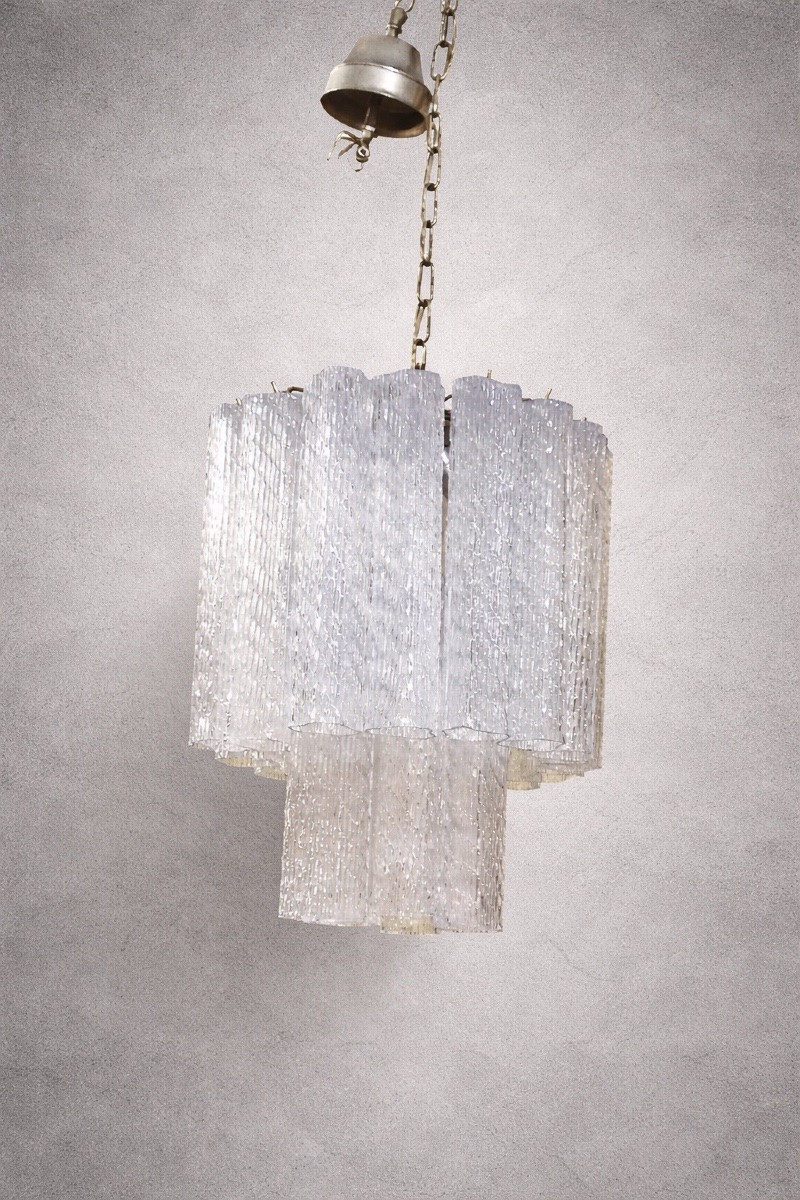 Murano Glass Chandelier Attributed To Toni Zuccheri, Venini, Circa 1970-photo-4