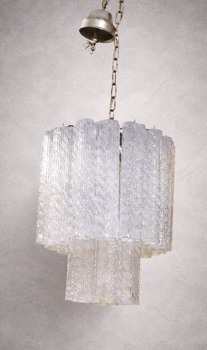 Murano Glass Chandelier Attributed To Toni Zuccheri, Venini, Circa 1970