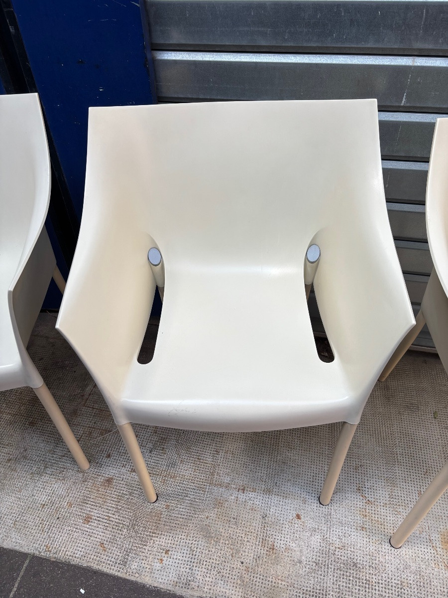 Rare Suite Of Six Dr. No Armchairs, By Philippe Starck For Kartell-photo-4