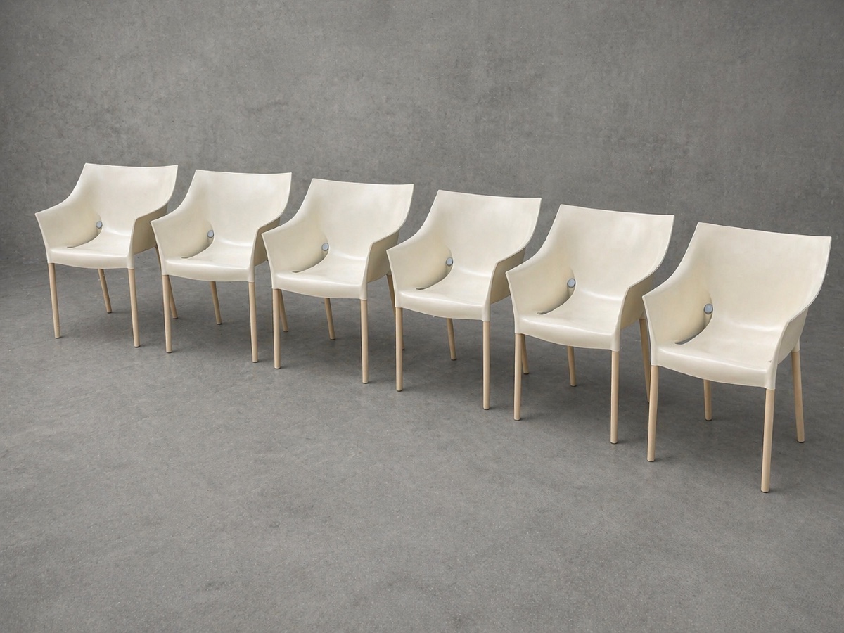 Rare Suite Of Six Dr. No Armchairs, By Philippe Starck For Kartell