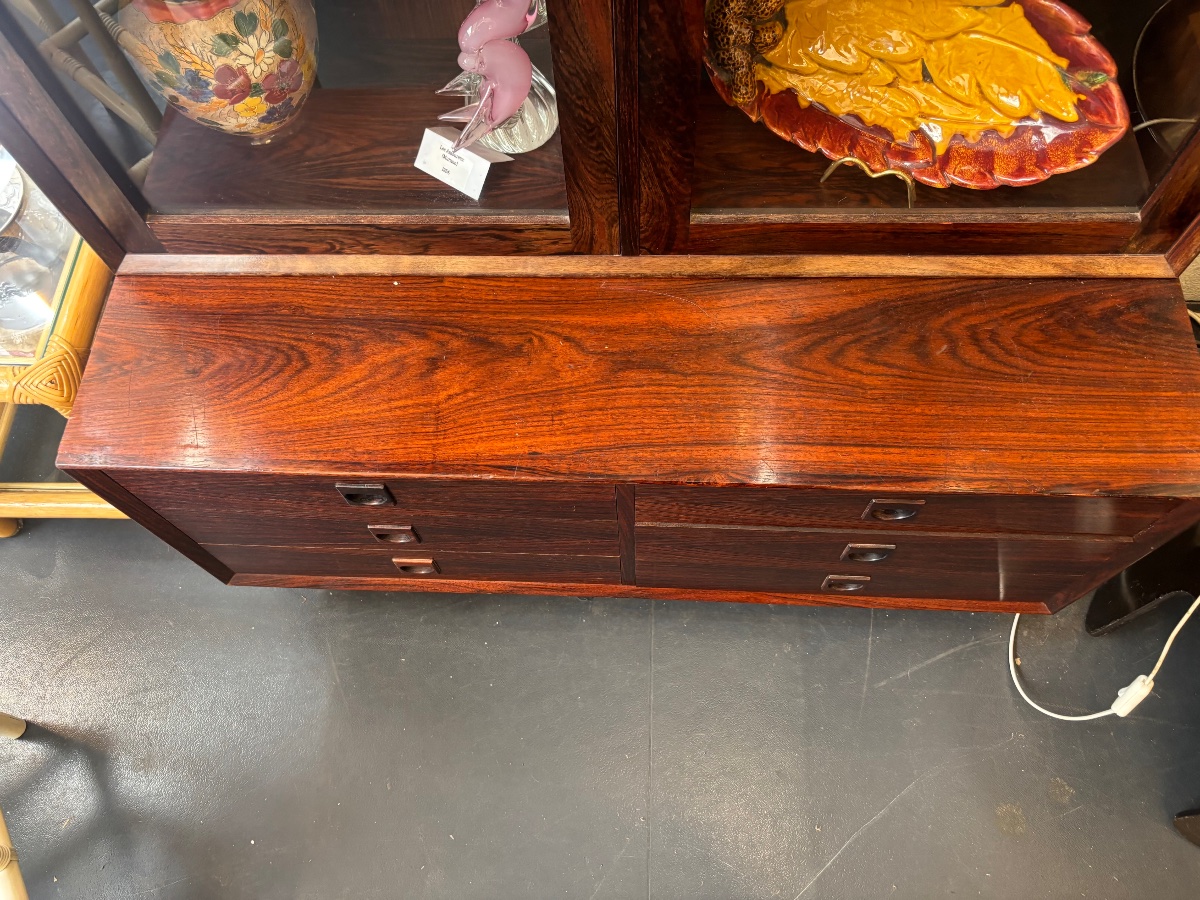 Danish Display Cabinet In Rio Rosewood – Mid-century Scandinavian Design, 1960s-photo-3