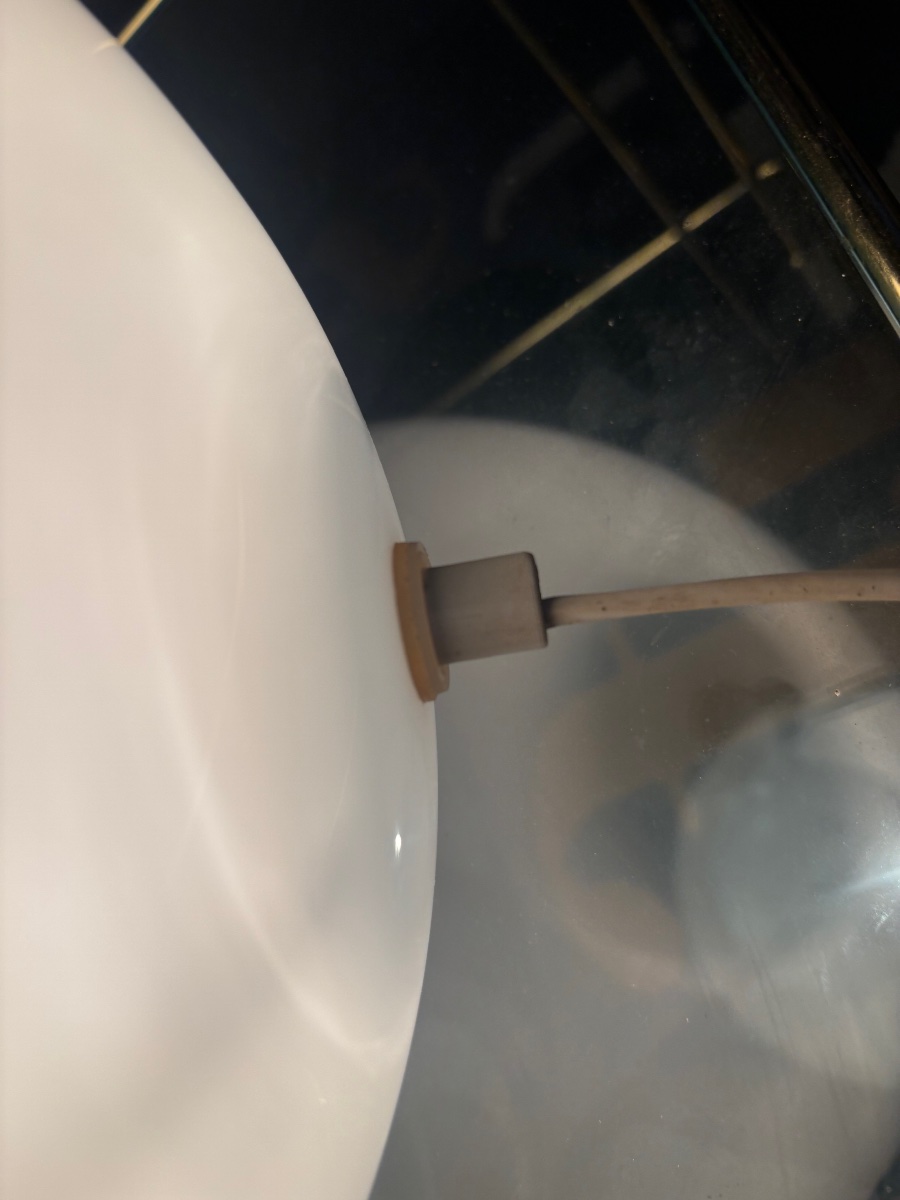 Oval Murano Glass Lamp – Vintage Italian Design – Vetri Murano-photo-1