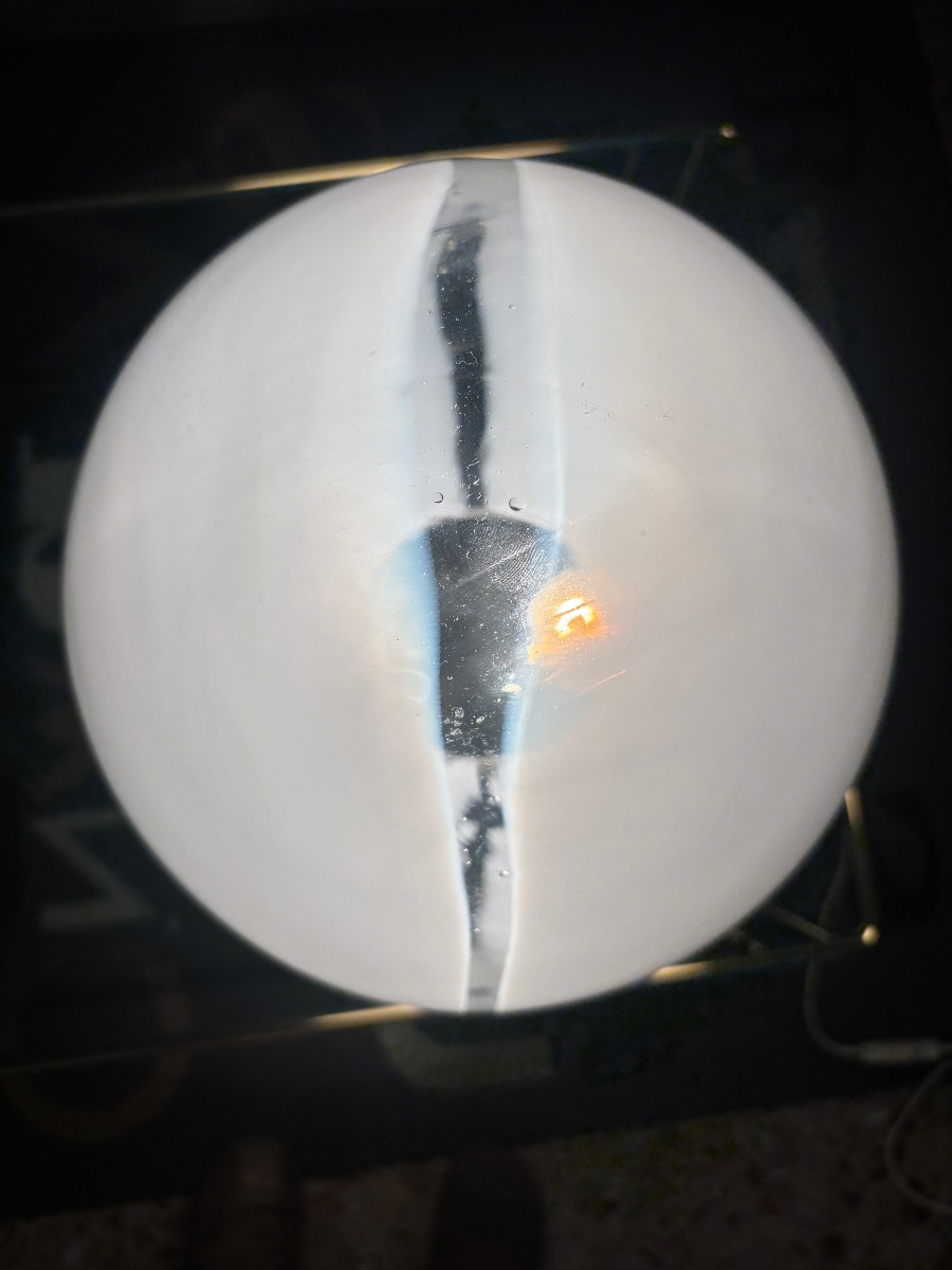 Oval Murano Glass Lamp – Vintage Italian Design – Vetri Murano-photo-2