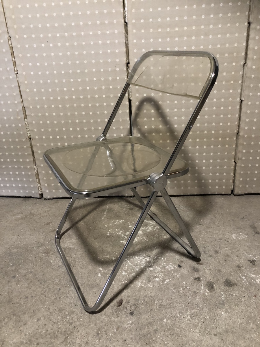 Set Of 4 Plia Chairs – Giancarlo Piretti For Anonima Castelli – Italian Design, 1967-photo-4