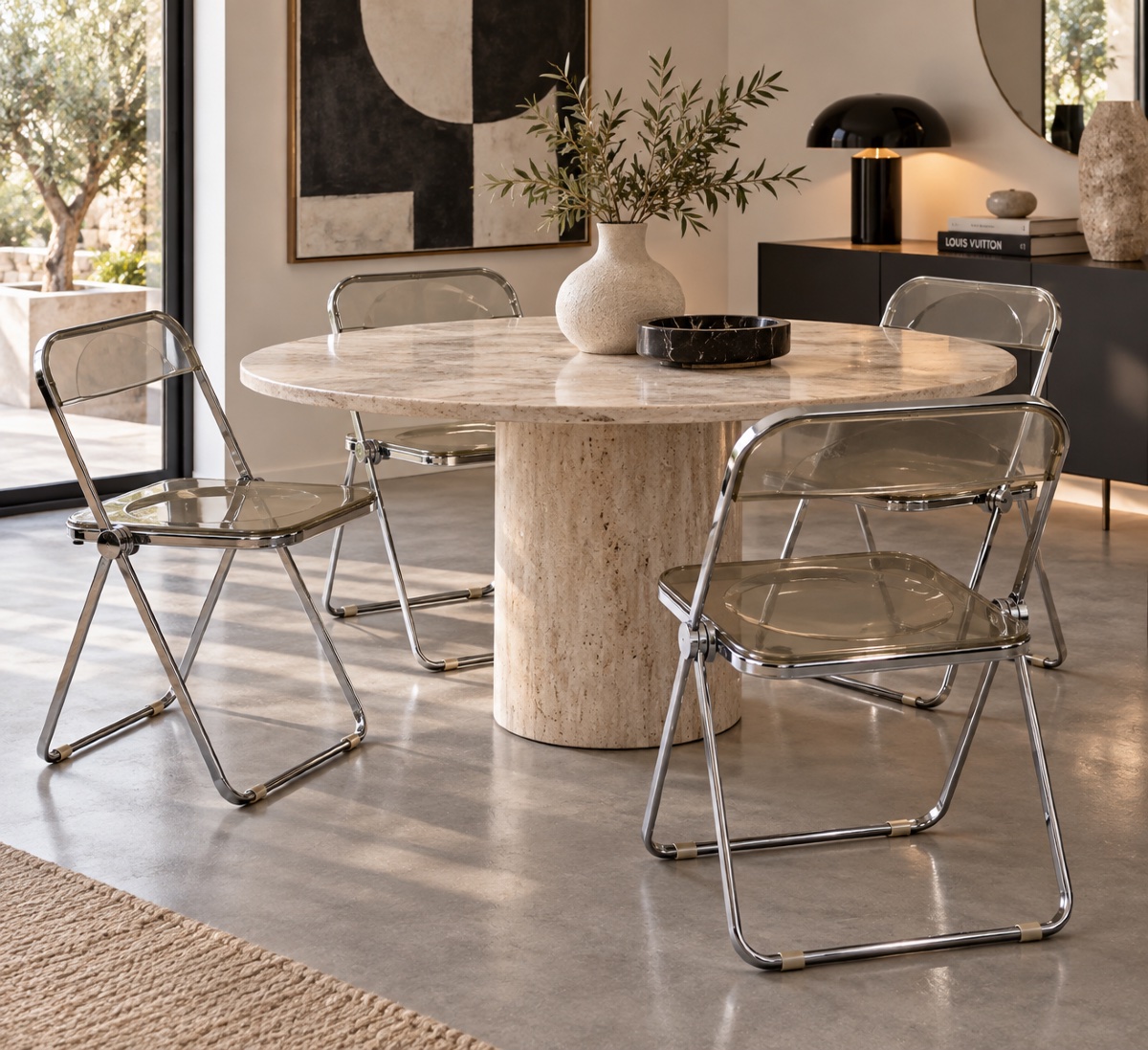 Set Of 4 Plia Chairs – Giancarlo Piretti For Anonima Castelli – Italian Design, 1967-photo-5