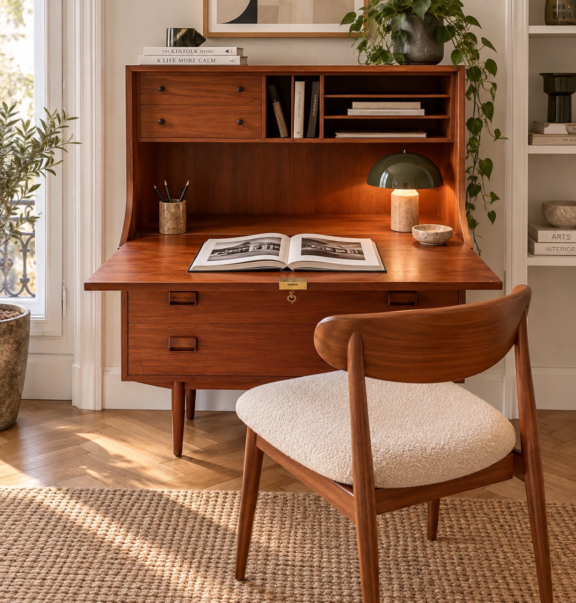 Scandinavian Teak Secretary Desk – Børge Mogensen-photo-3