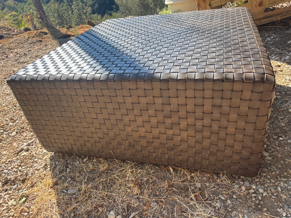 "dama" Ottoman – Enzo Mari For Arte & Cuoio – Italy-photo-3