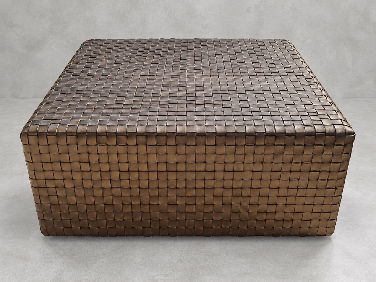 "dama" Ottoman – Enzo Mari For Arte & Cuoio – Italy