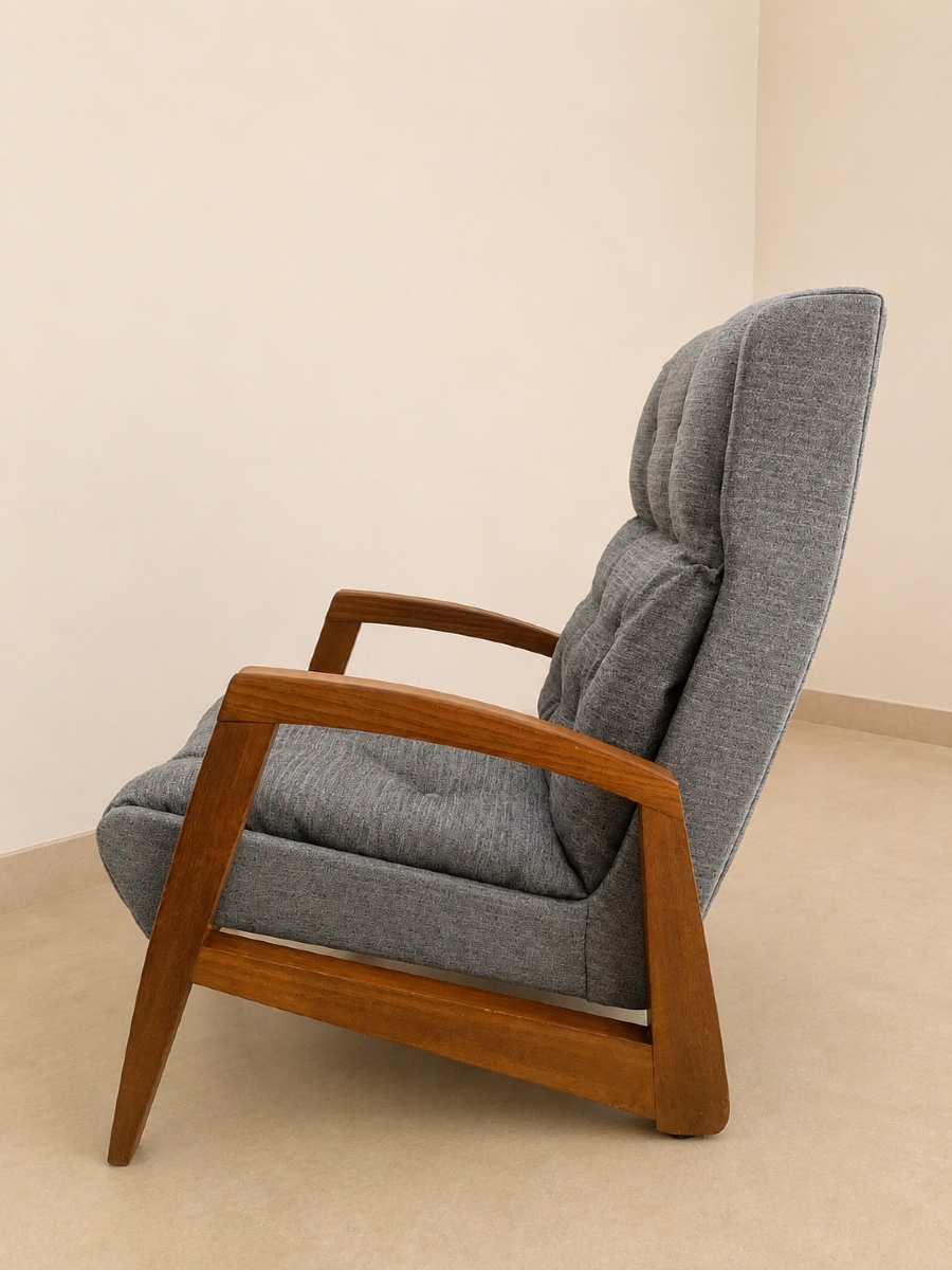 Paire de fauteuils vintage de Jean-René Caillette pour Steiner – Années 1950-photo-4