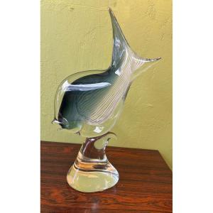 Murano Glass Sculpture: Stylized Fish 