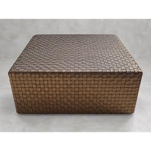 "dama" Ottoman – Enzo Mari For Arte & Cuoio – Italy
