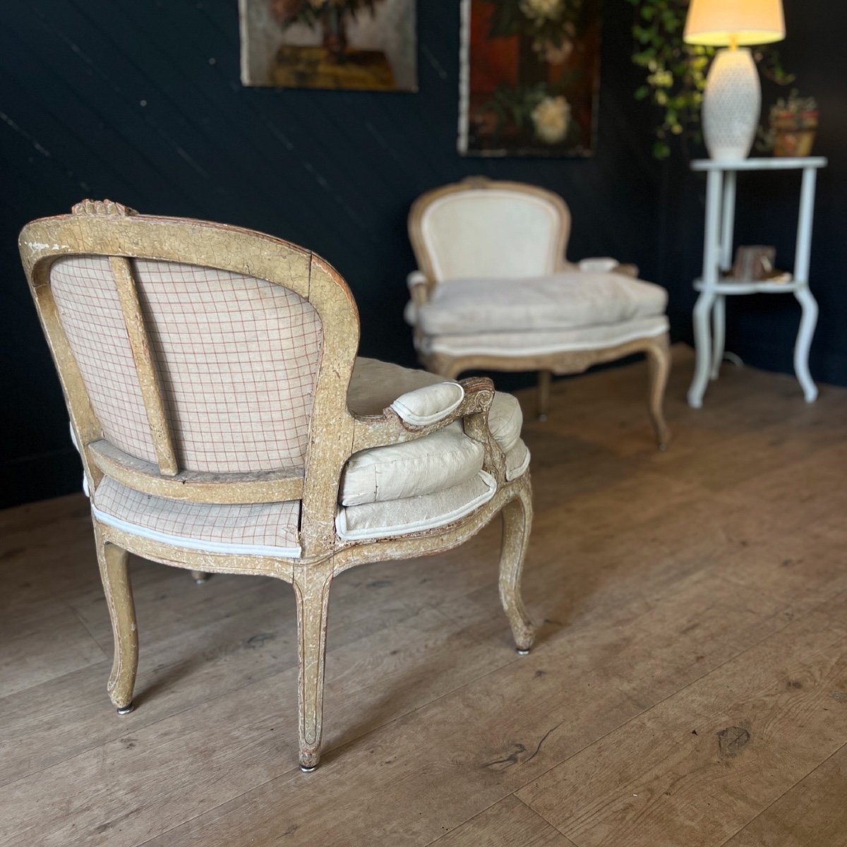 Paire De Petits Fauteuils-photo-2