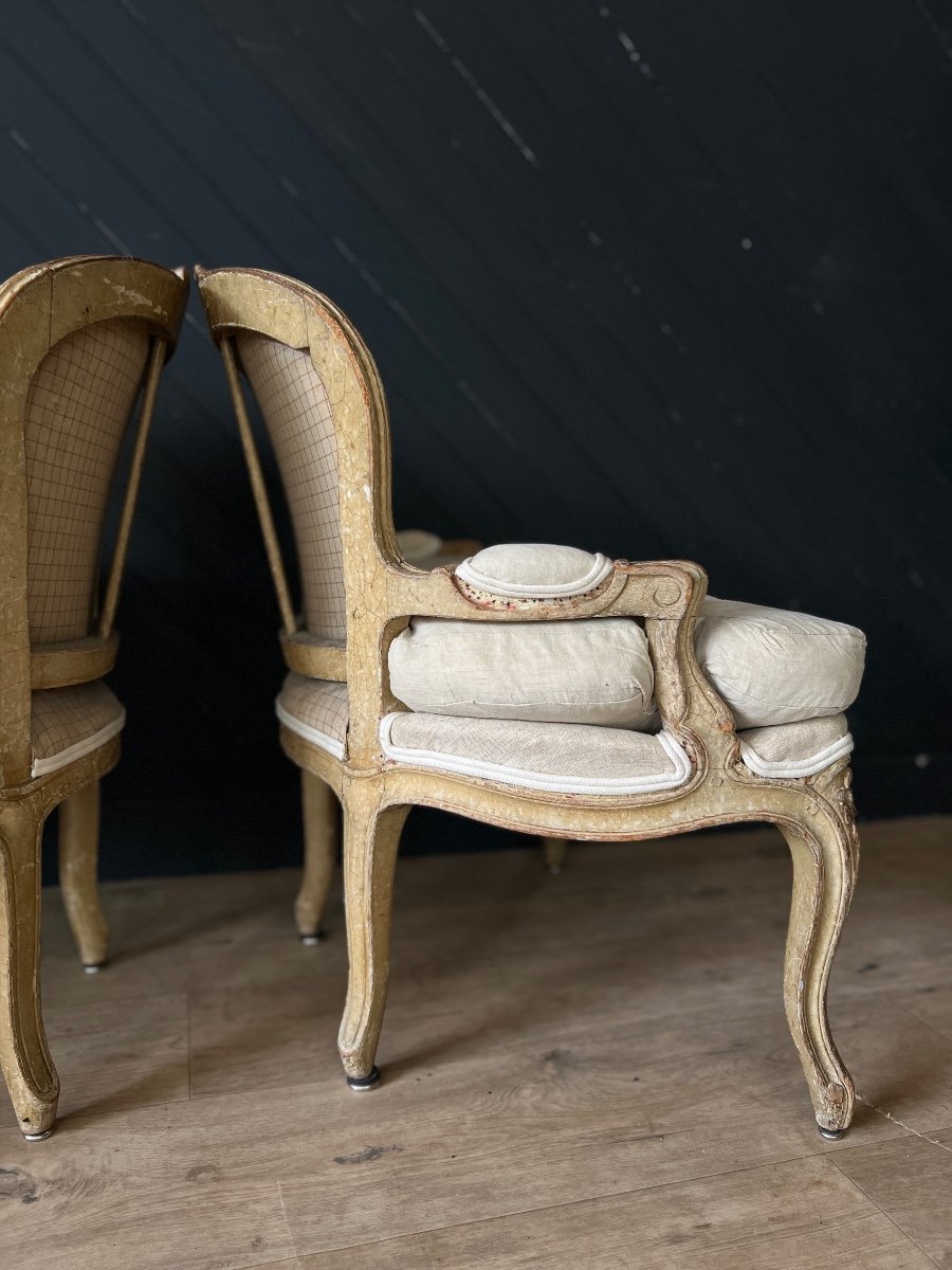 Paire De Petits Fauteuils-photo-4