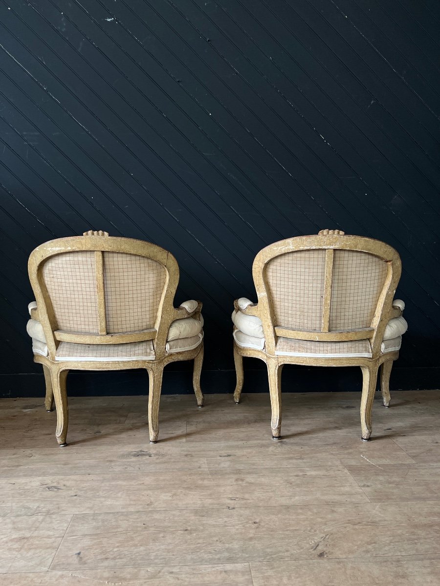 Paire De Petits Fauteuils-photo-4