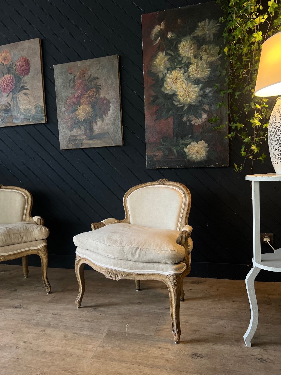Paire De Petits Fauteuils