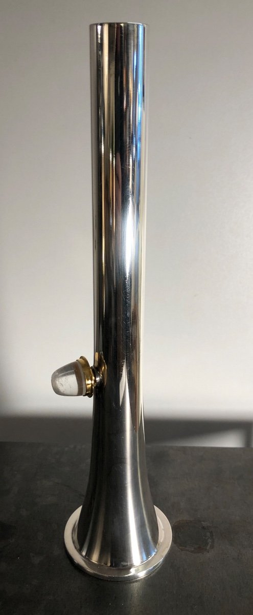 Silver Vase And Rock Crystal Signed Wilhelm Polders Kevelear