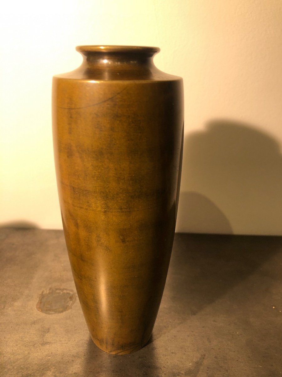 Vase En Bronze Japonais -photo-1