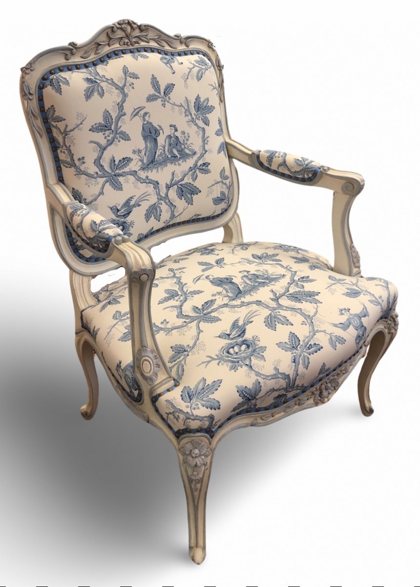 Pair Of Louis XV Style Armchairs