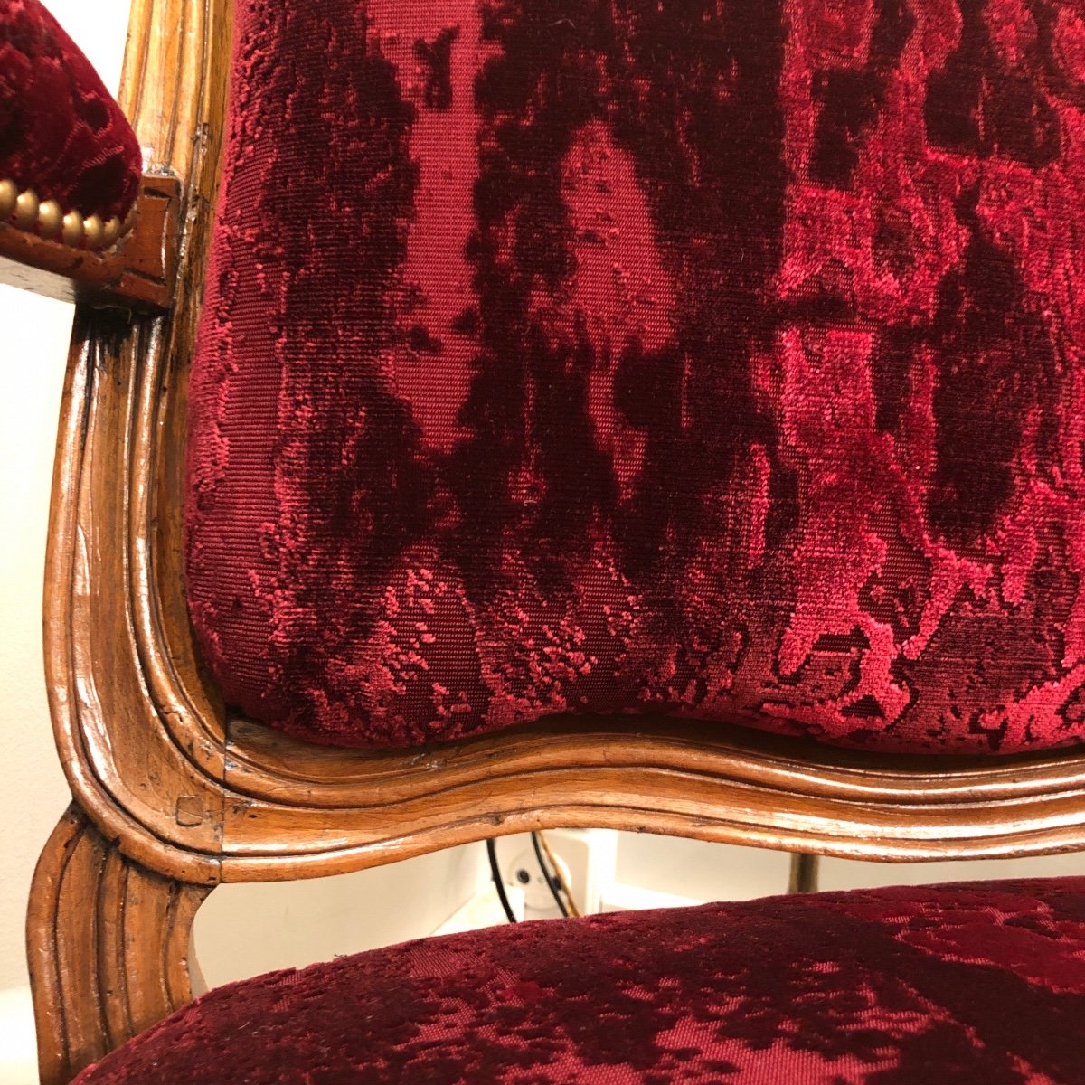 Grand Fauteuil d'époque Regence -Louis XV -photo-2