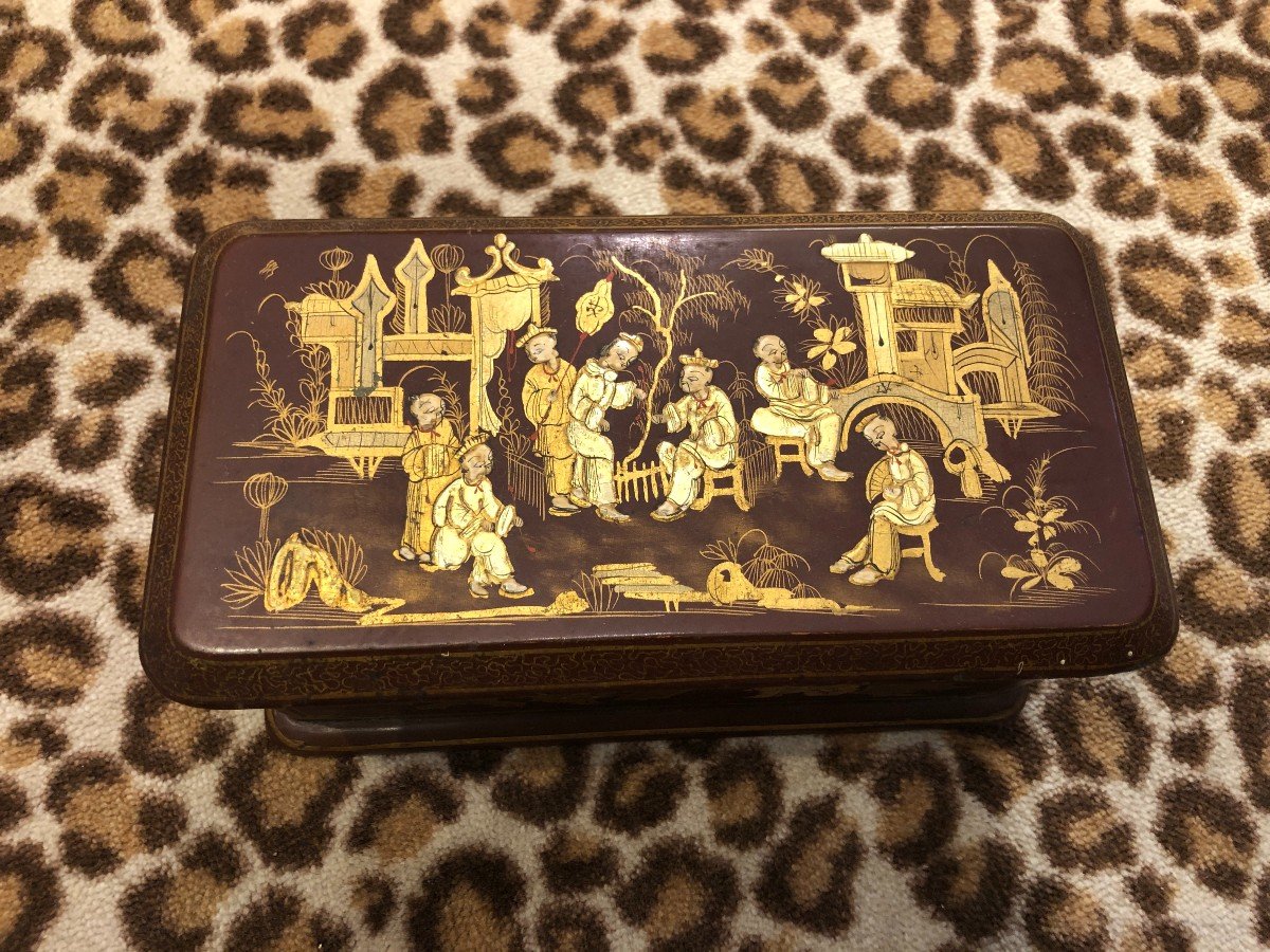 Canton Lacquer Tea Box -photo-5