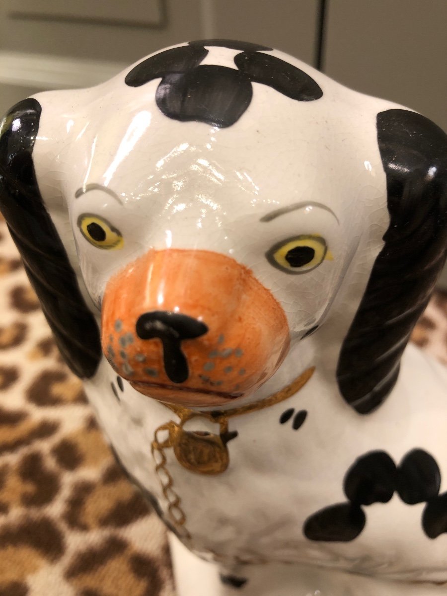 Chien En Céramique De Staffordshire -photo-3