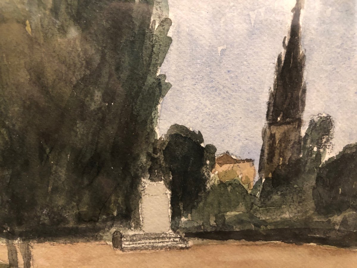 Gouache Signed Eugène Louis Martin (1880-1954)-photo-4