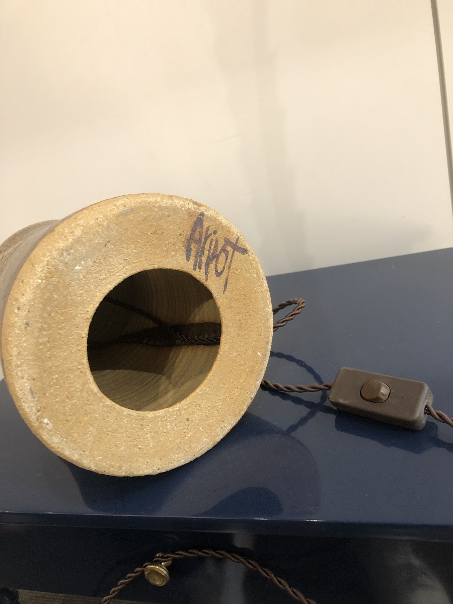lampe en céramique signée Arpot ( Jean-Claude de Crousaz) -photo-3
