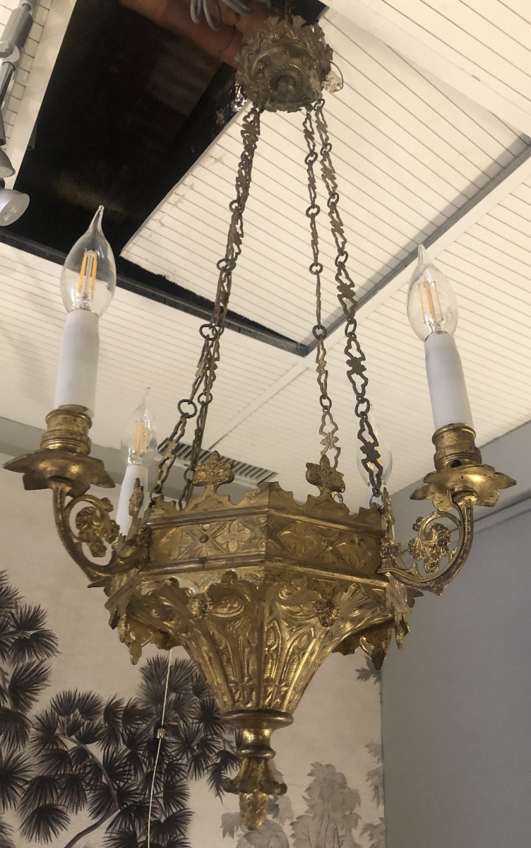 Small Neo-gothic Chandelier -photo-3