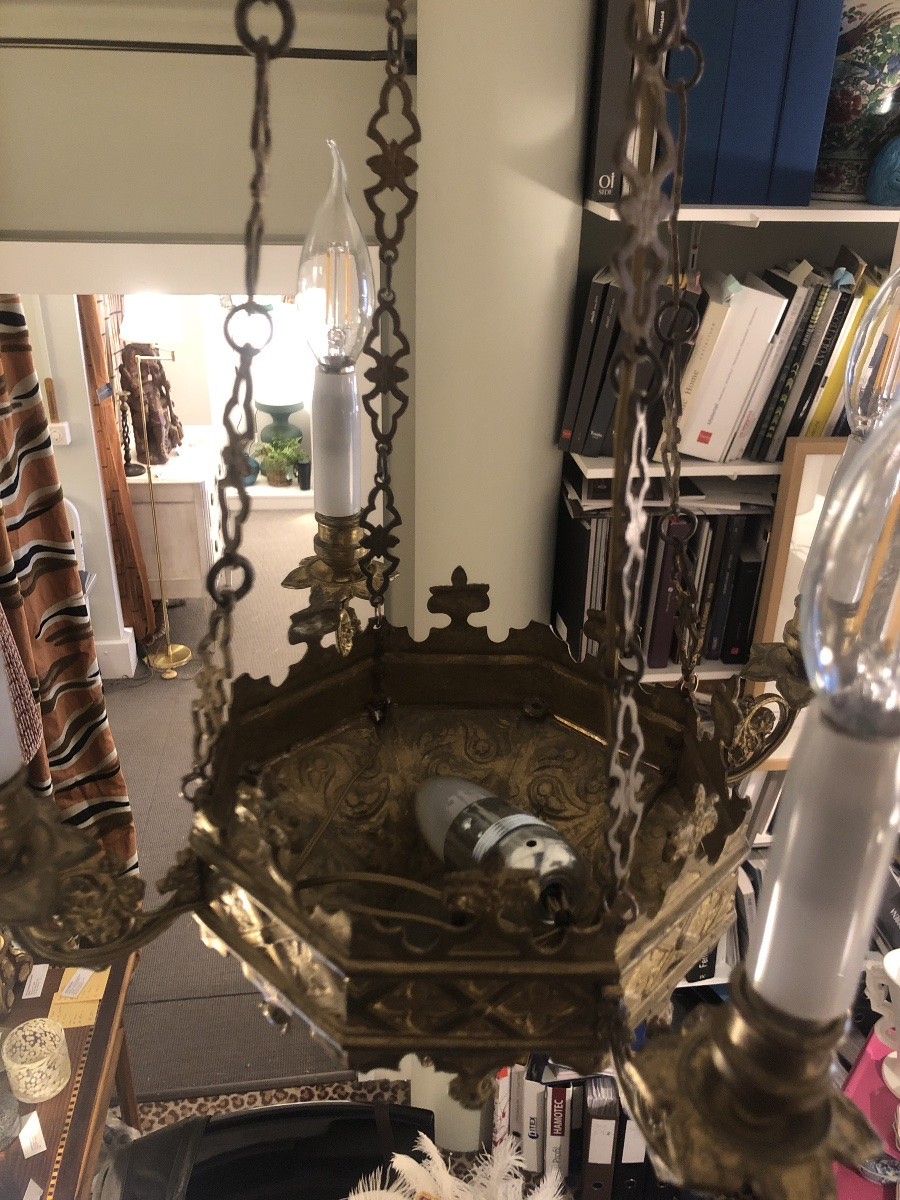 Small Neo-gothic Chandelier -photo-2