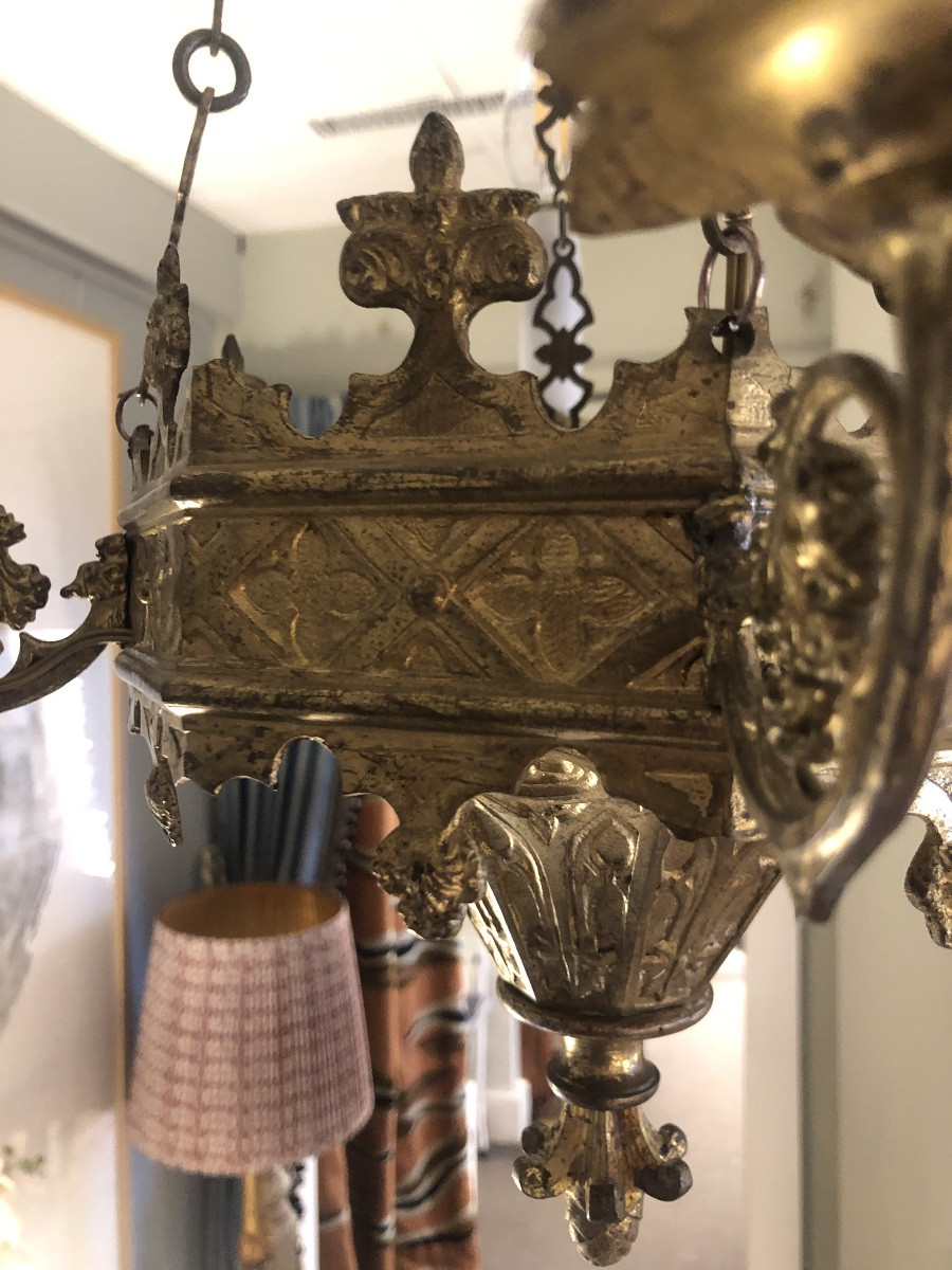 Small Neo-gothic Chandelier -photo-3