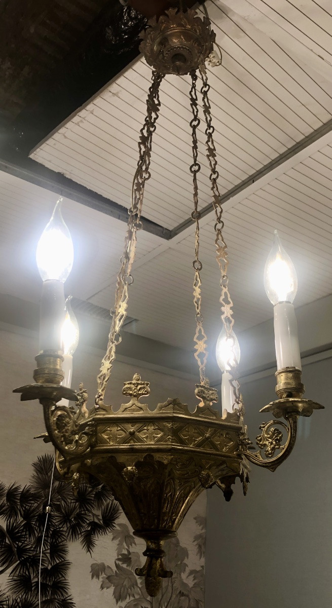 Small Neo-gothic Chandelier -photo-4