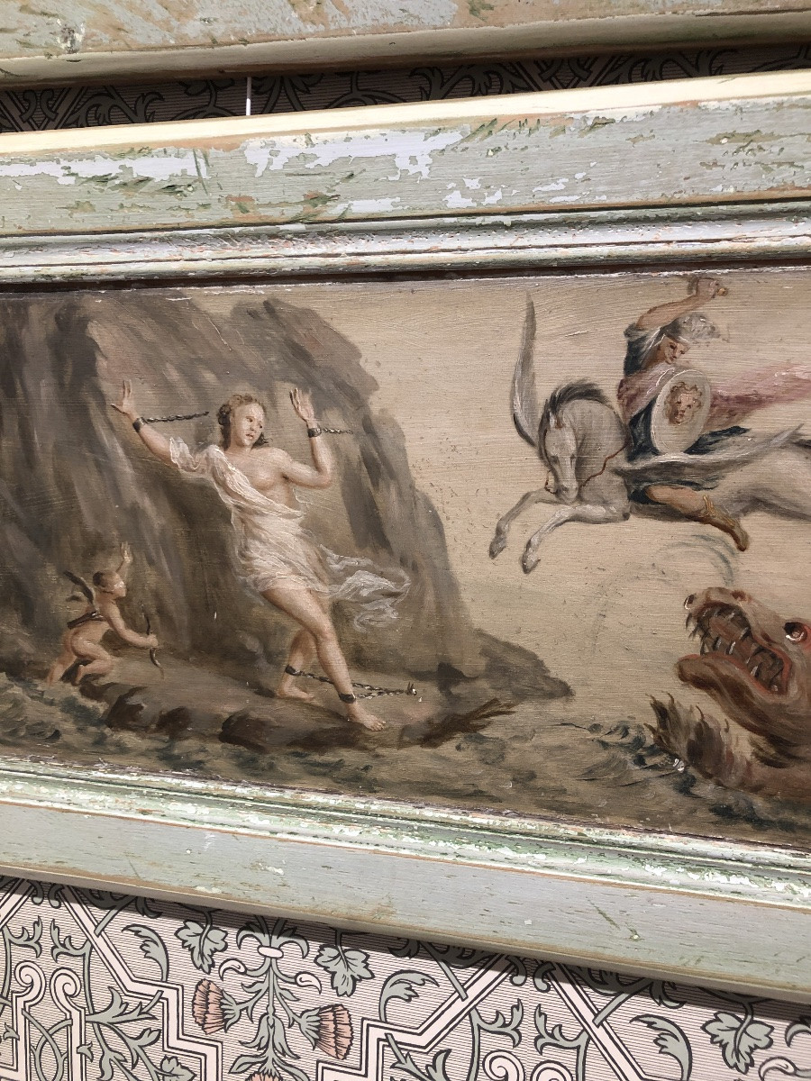 3 trumeaux de porte peint  -photo-3