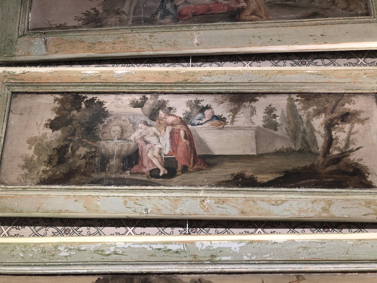 3 trumeaux de porte peint  -photo-4