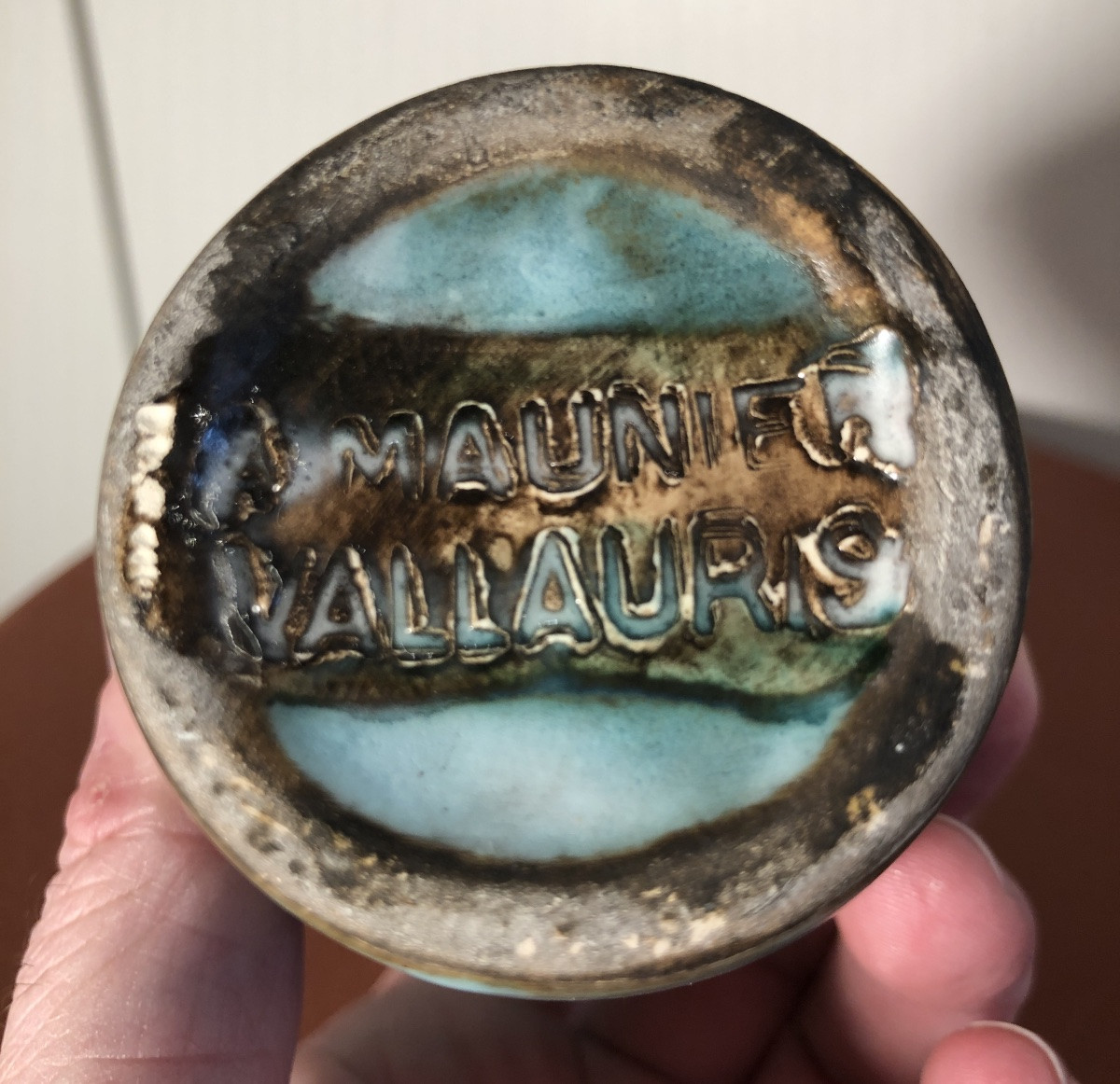 Small Vase Signed Alain Maunier Vallauris-photo-4