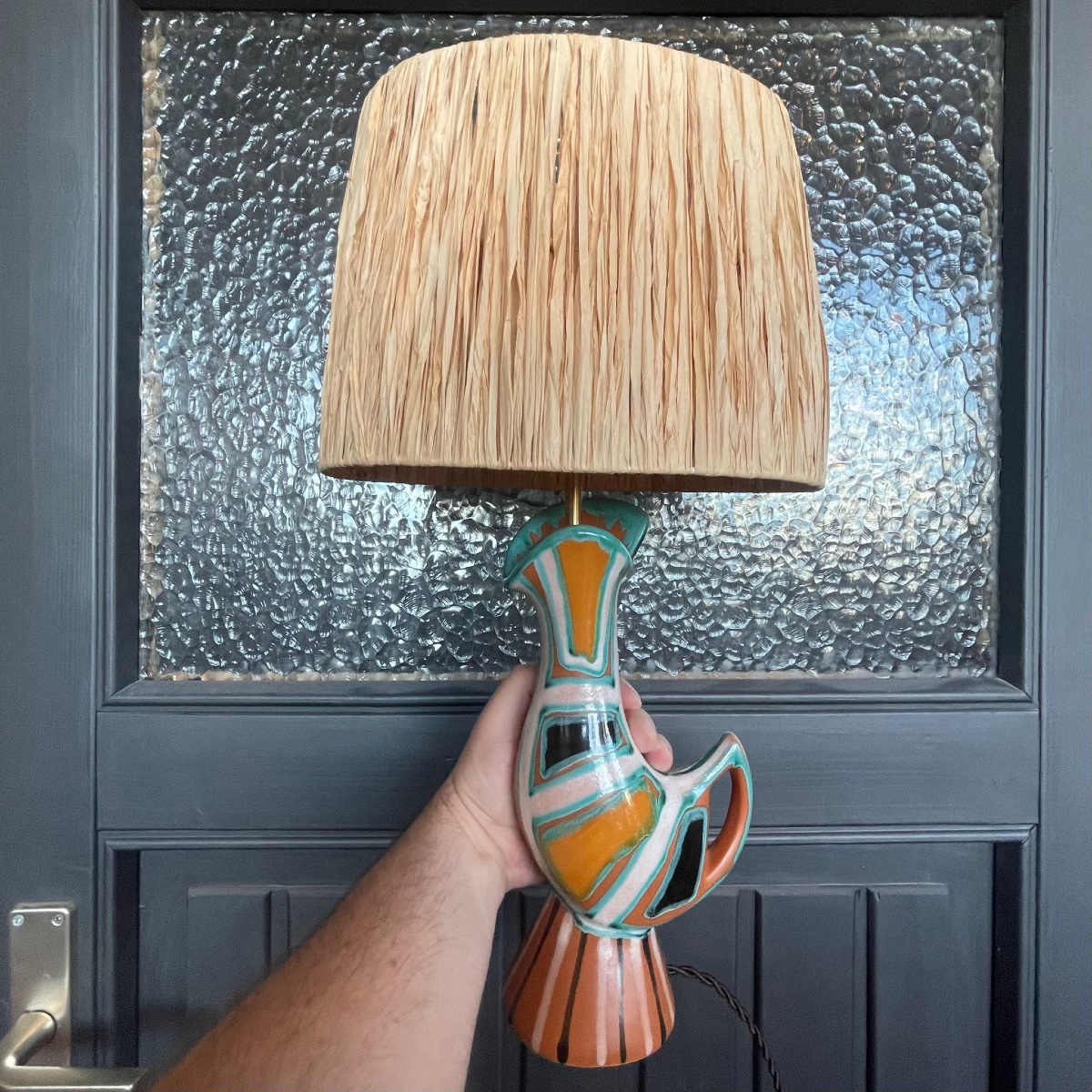 Lampe en céramique zoomorphe -photo-7