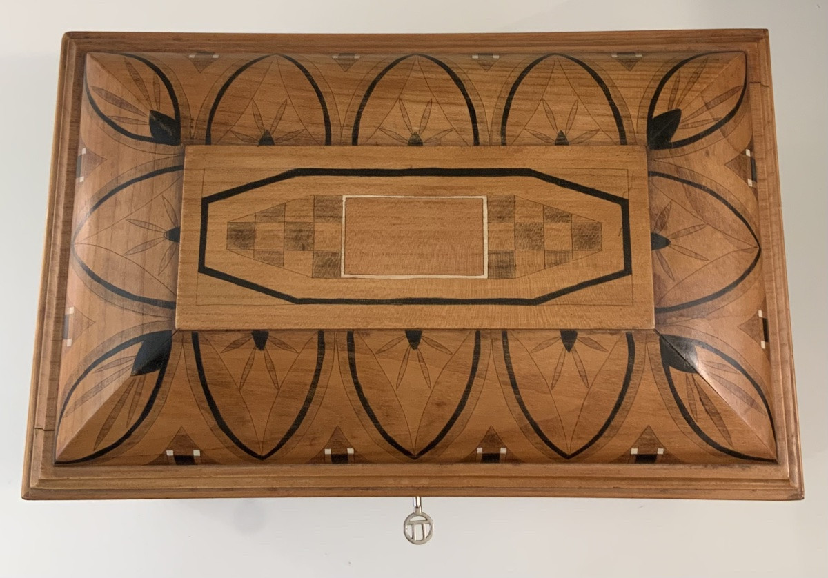 Coffret en bois peint -photo-2