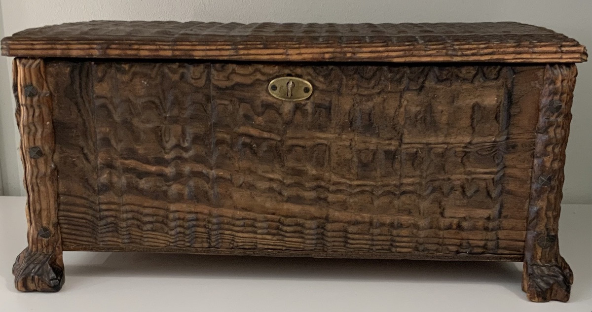 Coffre en bois rustique-photo-4
