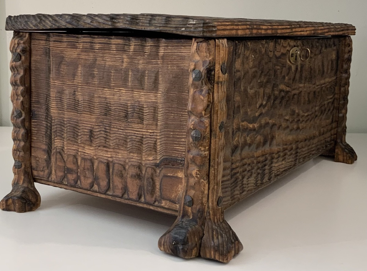Coffre en bois rustique-photo-1