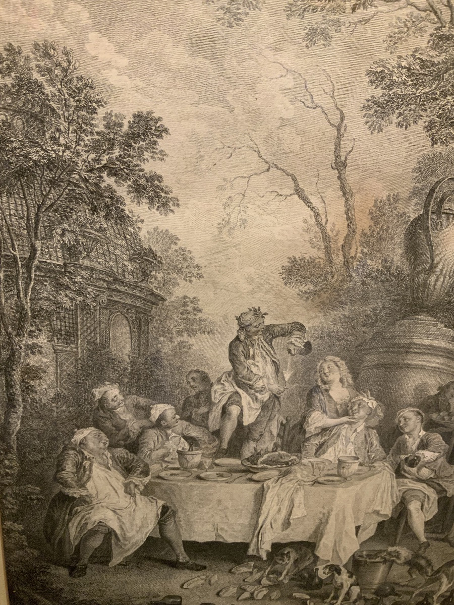 Engraving After Nicolas Lancret-photo-4