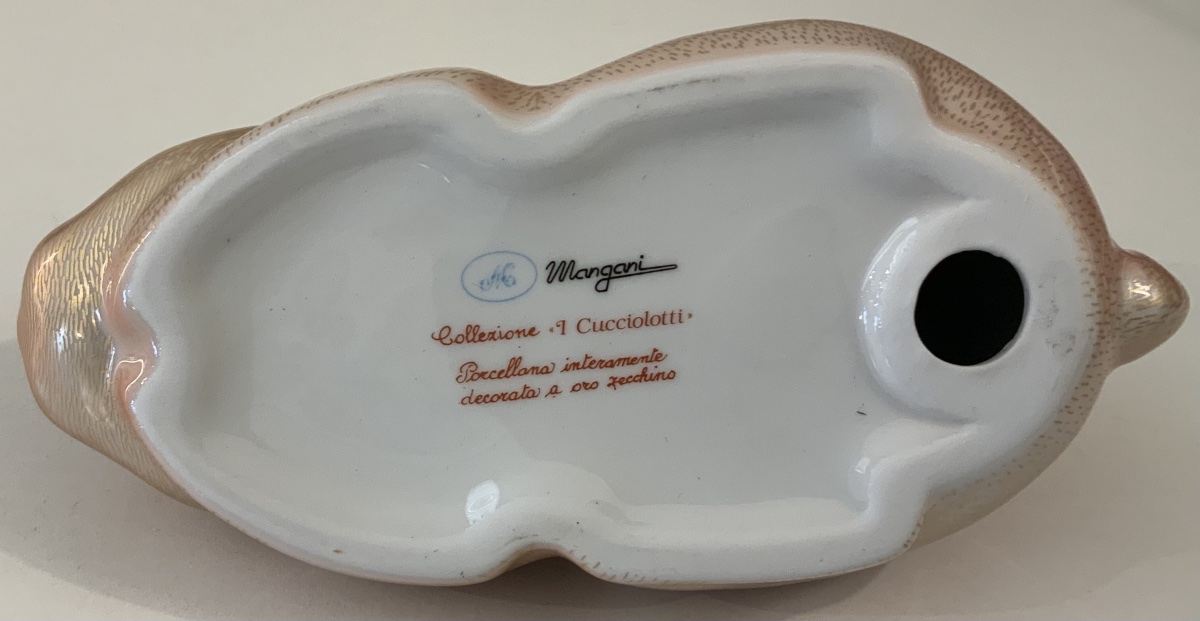 Porcelain Rabbit Signed Mangani-photo-2