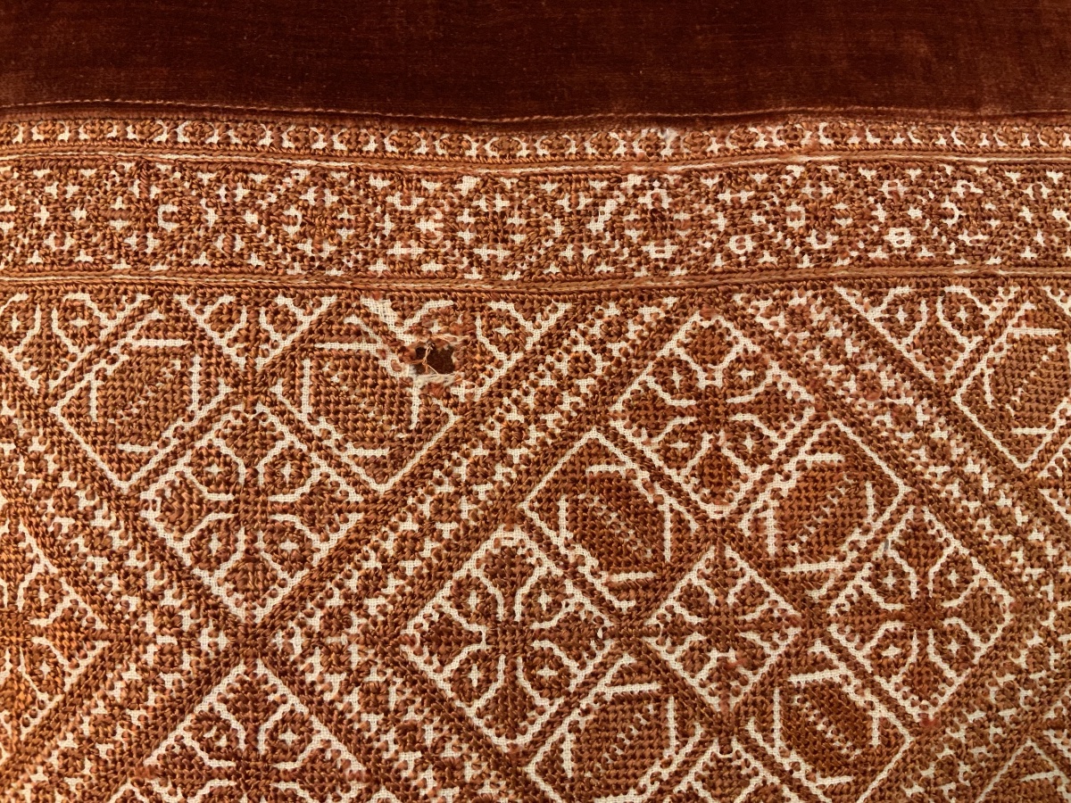Coussin déco avec broderie de Fès-photo-2