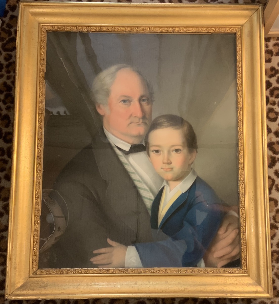 Pastel le papa et son fils 