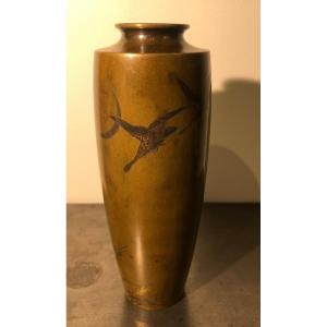 Japanese Bronze Vase