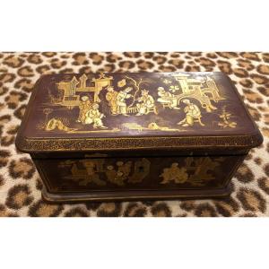 Canton Lacquer Tea Box 