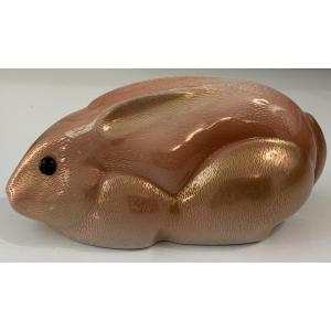 Porcelain Rabbit Signed Mangani